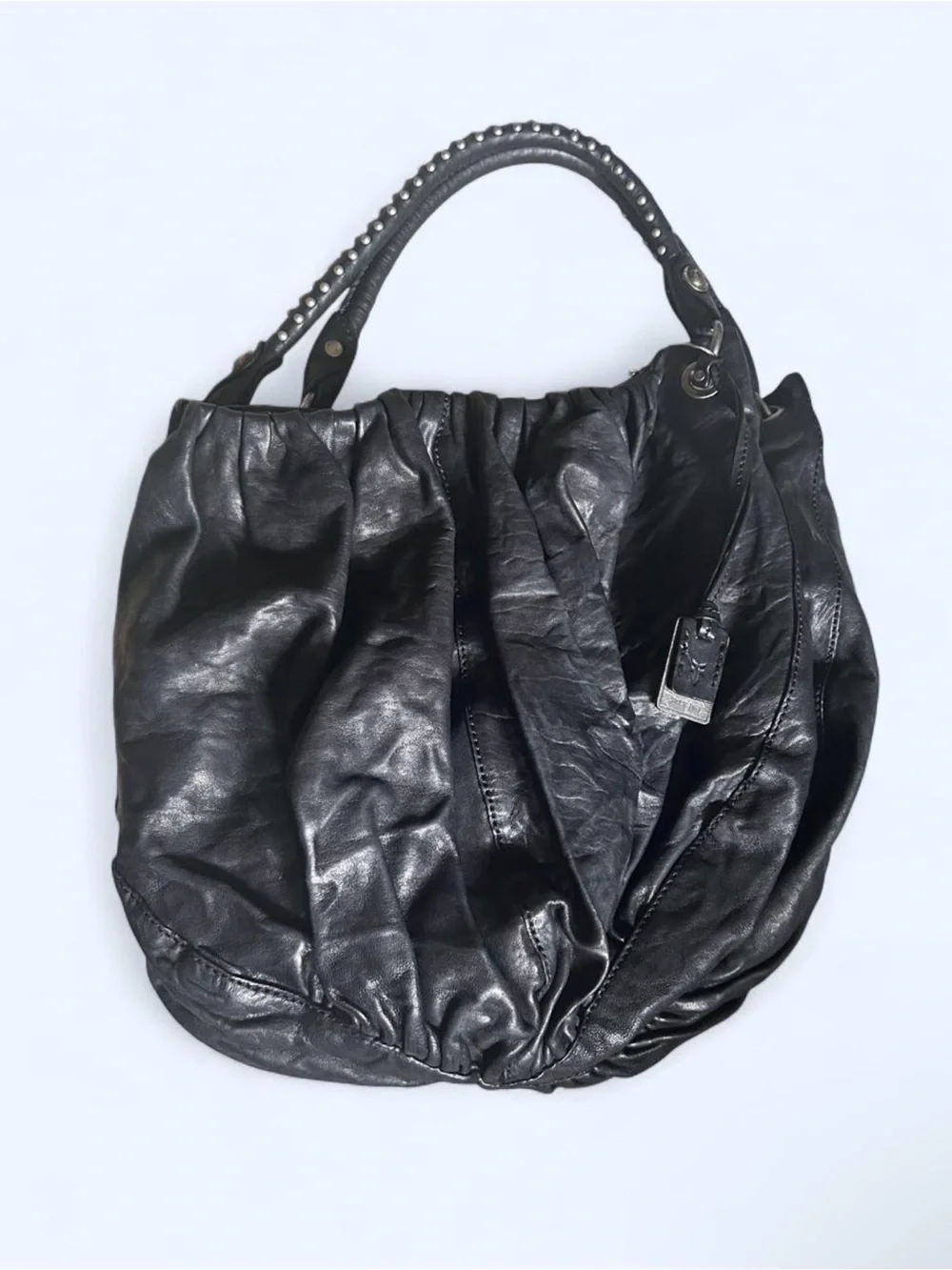 Black Leather Frye Purse - Women Bags